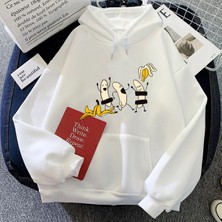 Tarzsokak Beyaz Çıplak Muz Lar Moda Beyaz Karikatür Unisex Boy Sevimli