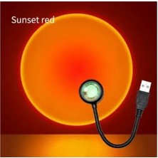 Taşınabilir USB Sunset Gün Batımı Ambiyans Işığı Lamba