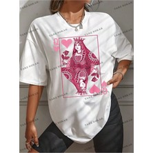 Tarzsokak Unisex Bay  Goth Kadın Kafatası Desenli Damla Omuz T-Shirt KOD-1366