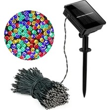 11M 100 LED Solar Rgb Işık