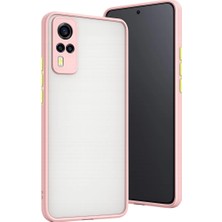 Elivora Newface Vivo Y53S Kılıf Montreal Silikon Kapak - Pembe