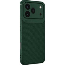 Elivora Newface Huawei Honor 600 Pro Auto Focus Karbon Kapak - Koyu Yeşil