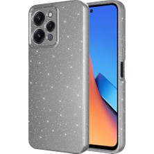 Büşra Ayhan Xiaomi Redmi 12 Kılıf Kamera Korumalı Simli Silikon Üstün Koruma Bsay