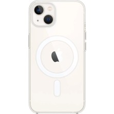 Elivora Newface Apple iPhone 15 Plus Kılıf Pc Real Magsafe Kapak - Şeffaf