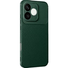 Elivora Newface Huawei Honor 600 Lite Auto Focus Karbon Kapak - Koyu Yeşil
