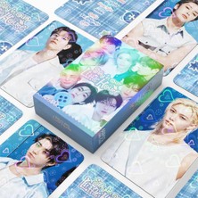 Kpop Dünyası Stray Kıds '' Stay In Our Little House '' Çift Yön Baskılı Hologramlı / Lomo Card Seti (60 Pcs)