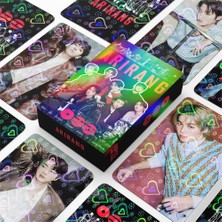 Kpop Dünyası Bts '' Arirang '' Çift Yön Baskılı Hologramlı / Lomo Card Seti (60 Pcs)