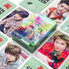Kpop Dünyası Cortıs '' Greengreen '' Çift Yön Baskılı Hologramlı / Lomo Card Seti (60 Pcs)