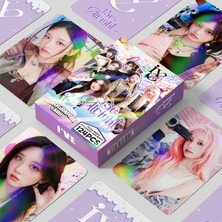 Kpop Dünyası Ive '' Be Allright '' Çift Yön Baskılı Hologramlı / Lomo Card Seti (60 Pcs)