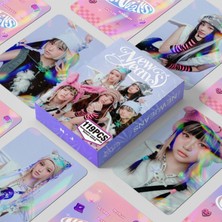 Kpop Dünyası New Jeans Çift Yön Baskılı Hologramlı / Lomo Card Seti (55 Pcs)