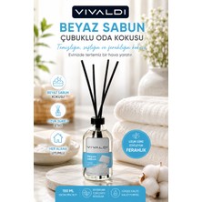 Vivaldi Home Beyaz Sabun Çubuklu Oda Kokusu 100 ml Temiz ve Ferah Koku Özelliğiyle