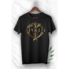Tarzsokak Unisex Siyah Apollo Baskılı Tişört