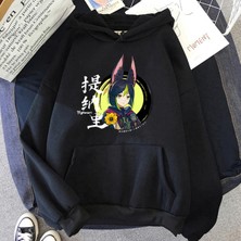 Tarzsokak Siyah Unisex Tighnari Oyunu Genshin Darbe Harajuku Estetik Rahat