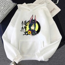 Tarzsokak Beyaz Unisex Tighnari Oyunu Genshin Darbe Harajuku Estetik Rahat