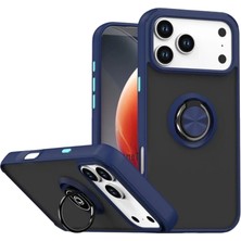 Yavuz Group Newface Apple iPhone 17 Pro Montreal Yüzüklü Silikon Kapak - Lacivert
