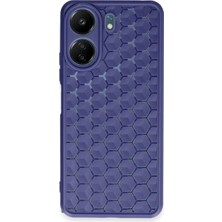 Yavuz Group Newface Xiaomi Redmi 13C Kılıf Petek Silikon Kapak - Lacivert