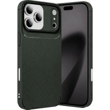 Yavuz Group Newface Apple iPhone 17 Pro Auto Focus Karbon Kapak - Koyu Yeşil