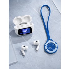 A-Luxe Dokunmatik Kablosuz Kulaklık + Mavi Askılı Analog Charm Saat Ikili Set