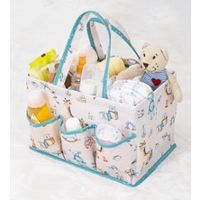 Hace Bazaar Baby Kullanımı Kolay Desenli Taşınabilir Bakım Çantası (Yeşil)