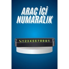 Hace Bazaar Araç Içi Numaratör Numaralık Oto Cam Kartı Fosforlu Numaratör