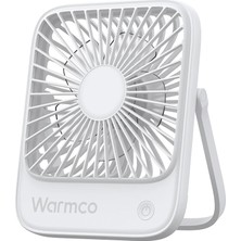 Ozka Concept Warmco D1 Masaüstü Vantilatör USB Bağlantılı Taşınabilir Ultra Ince Soğutucu Fan (Beyaz)