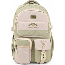 Wander Bag 7340 Kore Tarzı Çok Bölmeli, Geniş Iç Hacimli, Suluk Cepli Okul ve Günlük Sırt Çantası