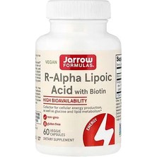 Jarrow Formulas R-Alfa Lipoik Asit Biyotin Ile, 60 Bitkisel Kapsül.