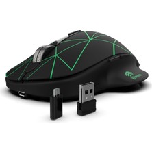 Ozka Concept Inca-Inca IWM-551 Rechargeable 4 LED Illuminated Silent Mouse (Sessiz) Micro USB Kablo USB