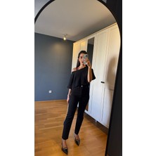La Pluie Butik Siyah Mom Premium Jean