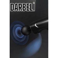 Dolapmix 4 Başlıklı Darbeli Şarjlı Masaj Aleti Tabancası Kablosuz