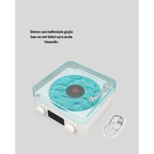 Dolapmix Stereo Sesli Gece Lambalı Bluetooth Hoparlör – Şık Vintage Tasarım