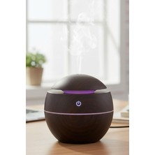 Ozka Concept Küre Model Ultrasonik Soğuk Buhar Nemlendirici, Akasya Renk, LED Işıklı, Masaüstü Oda Kullan