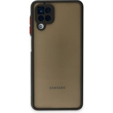 AKM Newface Samsung Galaxy A12 Kılıf Montreal Silikon Kapak - Siyah