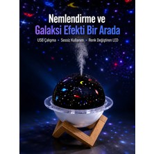AKM USB Bağlantılı Projektör Işıklı Taşınabilir Mini Hava Nemlendirici ve Aroma Difüzörü