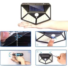 AKM Solar Sensörlü Duvar Lambası Bahçe Lambası Parlak Beyaz Işık Suya Dayanıklı