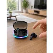 AKM Bluetooth 5.4 Tws Kablosuz Kulaklık Quad Enc Mikrofonlu Rgb Şarj Kutulu Hd Ses