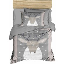 Universal Yenidoğan Kız / Erkek Unisex Bebek Nevresim Takımı %100 Pamuklu Geyik