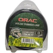 TeknoKapsül Orac Kare Siyah Tırpan Misinası, 4 Mm, 28 M