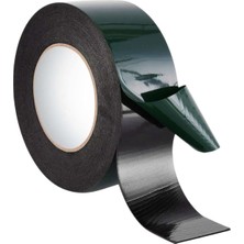 TeknoKapsül Çift Taraflı Köpük Sünger Bant Eva Montaj Bandı Siyah 50 mm x 10 Metre Etil Vinil Asetat 1 Adet