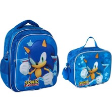 Wiggle Sonic Okul Çantası ve Beslenme Çantası Kabartmalı