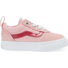 TeknoKapsül Vans Unisex Ward Çocuk Spor Ayakkabısı, Parlak Mercan Allık, 24 Eu