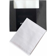 Universal 3’lü Özel Paket Premium Erkek Mendil Seti  %100 Pamuk 42X42 cm Beyaz