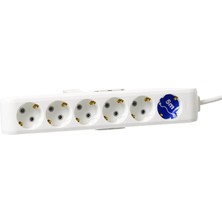 TeknoKapsül Viko Multi-Let 6lı Topraklı Kablolu Ç.k 5mt Priz