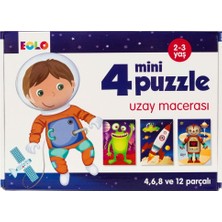 TeknoKapsül 4 Mini Puzzle Uzay Macerası