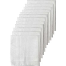 Universal 12LI Paket Klasik Cep Hediyelik Bayram Mendili %100 Pamuklu 30X30 cm