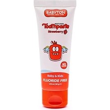 TeknoKapsül Doğal Çilek Diş Macunu Florürsüz 50 gr