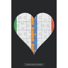 TeknoKapsül Planner: Irish French Flag United Heart Jigsaw Puzzle Flags Of Ireland France