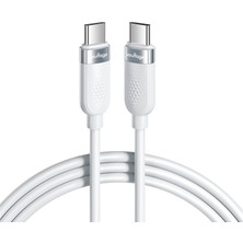 Voultage 60W Pd Usb-C To Usb-C Silikon Hızlı Şarj ve Veri Kablosu, 480 Mbps, Yumuşak ve Dolaşmaya Dirençli, Telefon Tablet Laptop Uyumlu, 1 Metre, Siyah