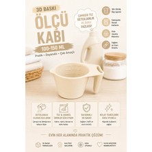 Ognami 3D Baskı 100-150 ml Ölçü Kabı | Çamaşır Deterjanı, Toz ve Granül Ölçü Kabı | Gıda Uyumlu Pla