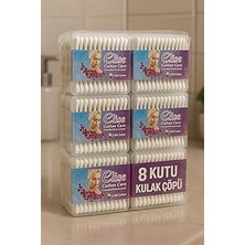 TeknoKapsül Nistabolje 8 Kutu Kulak Çöpü Pamuklu Kulak Temizleme Çubuğu